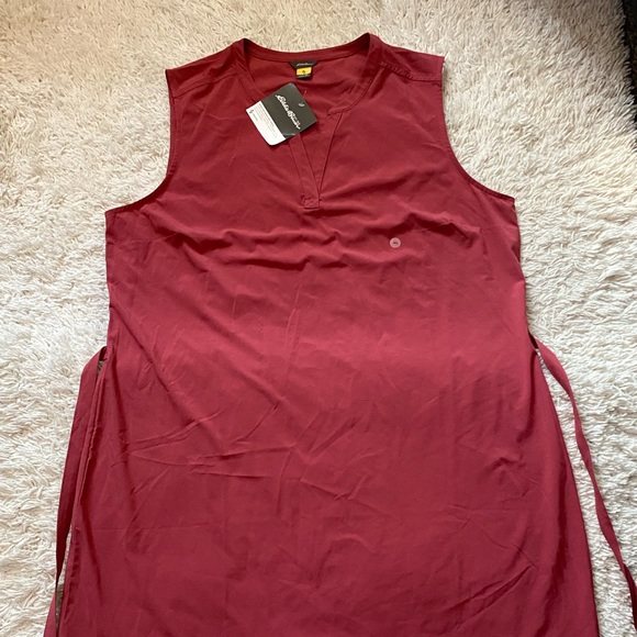 Eddie Bauer Travex hiking and travel dress size XLarge red color - Picture 3 of 10